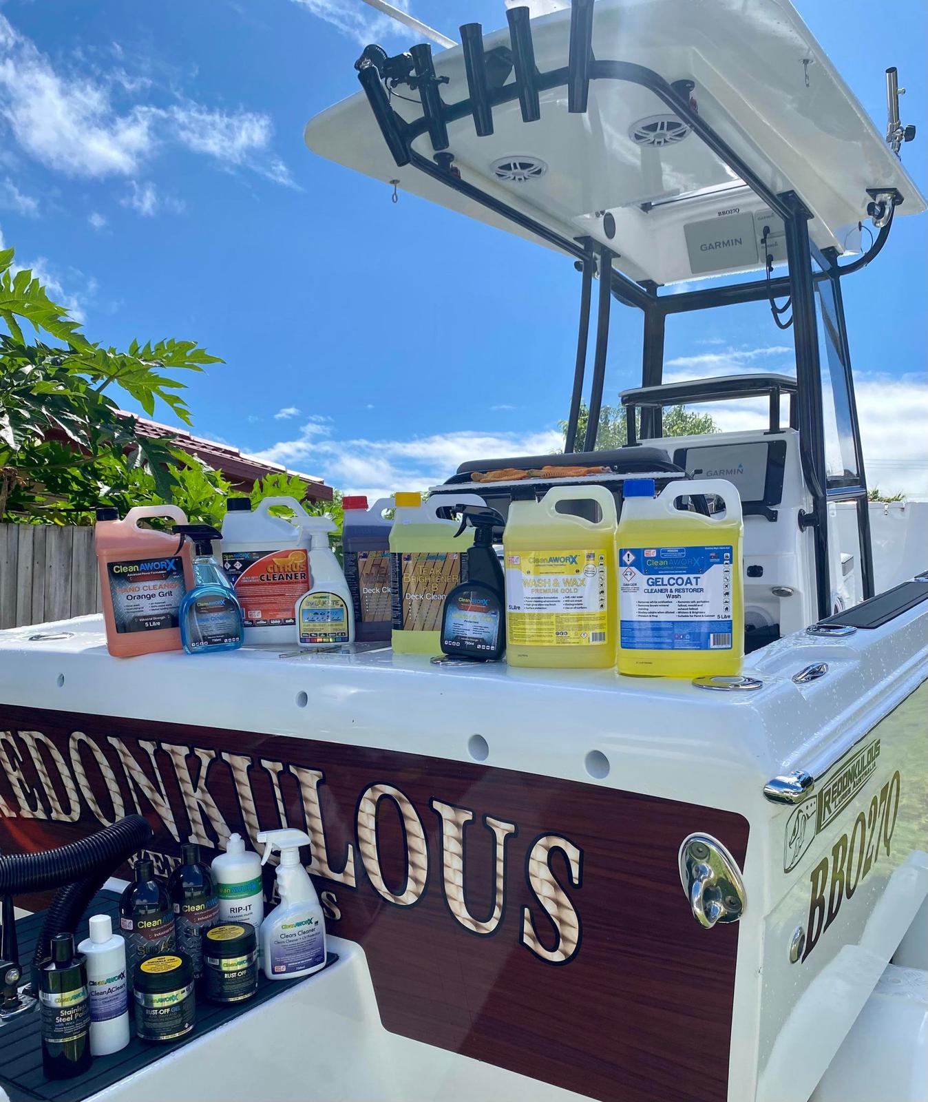 Argus boat with integrated Garmin equipment and marine audio