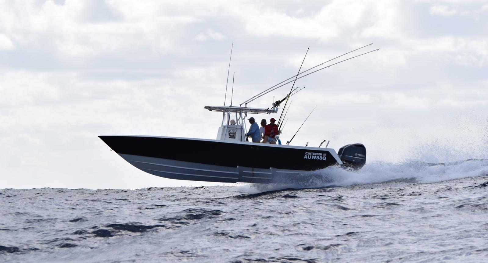 Offshore fishing boat underway on the Australian coast